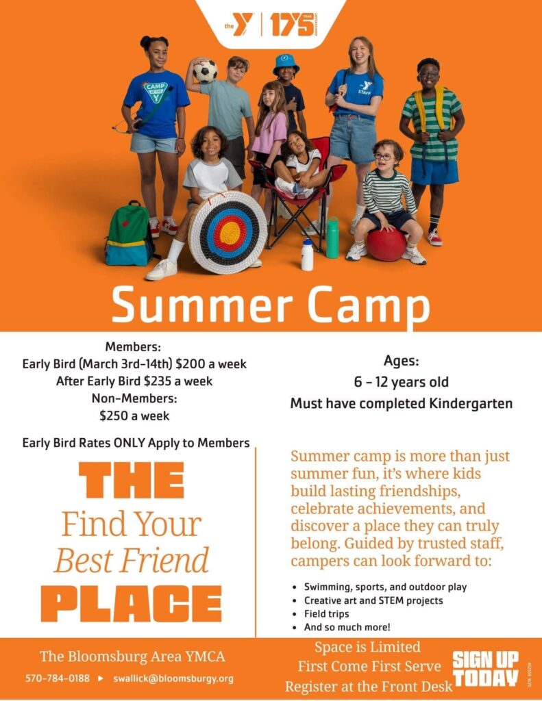 Bloomsburg Area YMCA Summer Day Camps