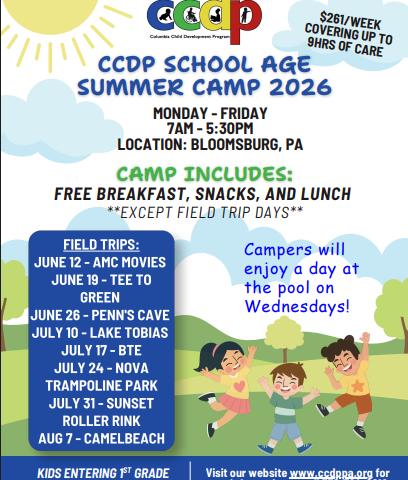 Columbia Child Development Program School Age Day Camp