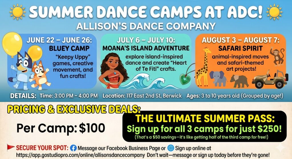 Allison's Dance Company- Moana Camp