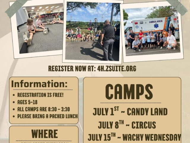 Columbia County 4H Summer Day Camps