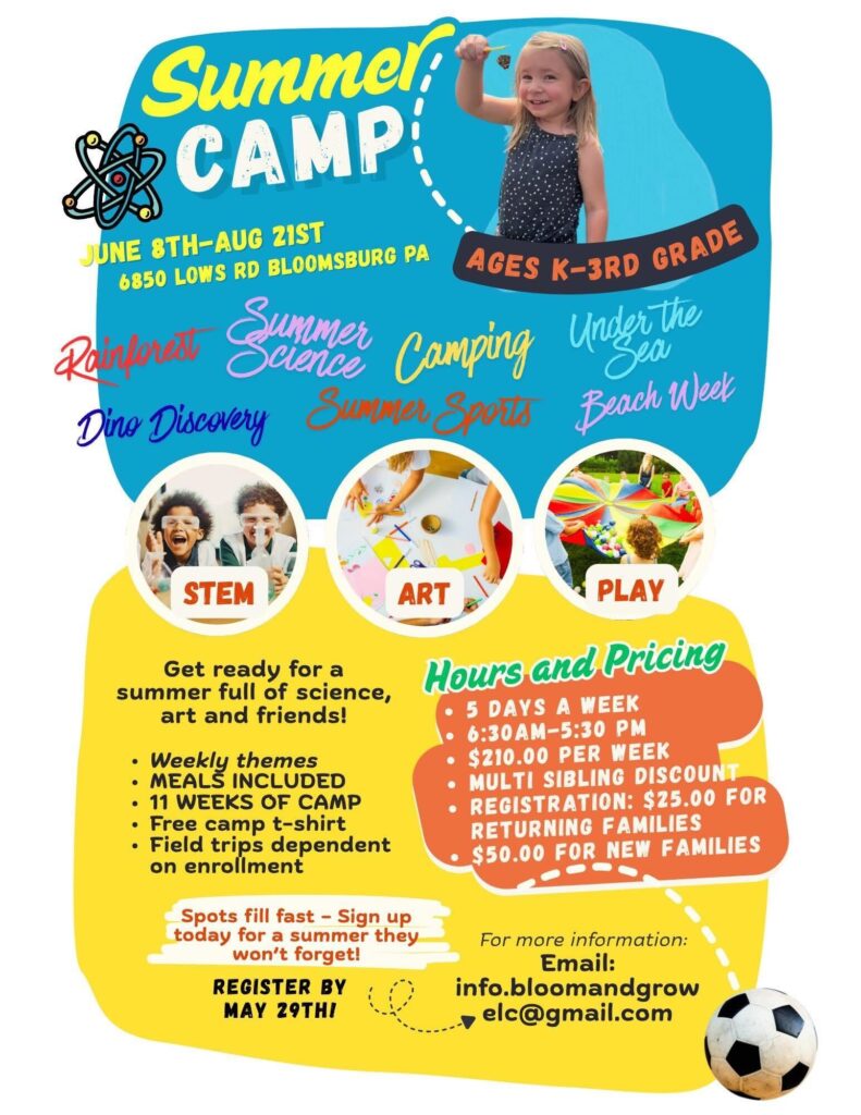 Bloom & Grow ELC Summer Day Camps