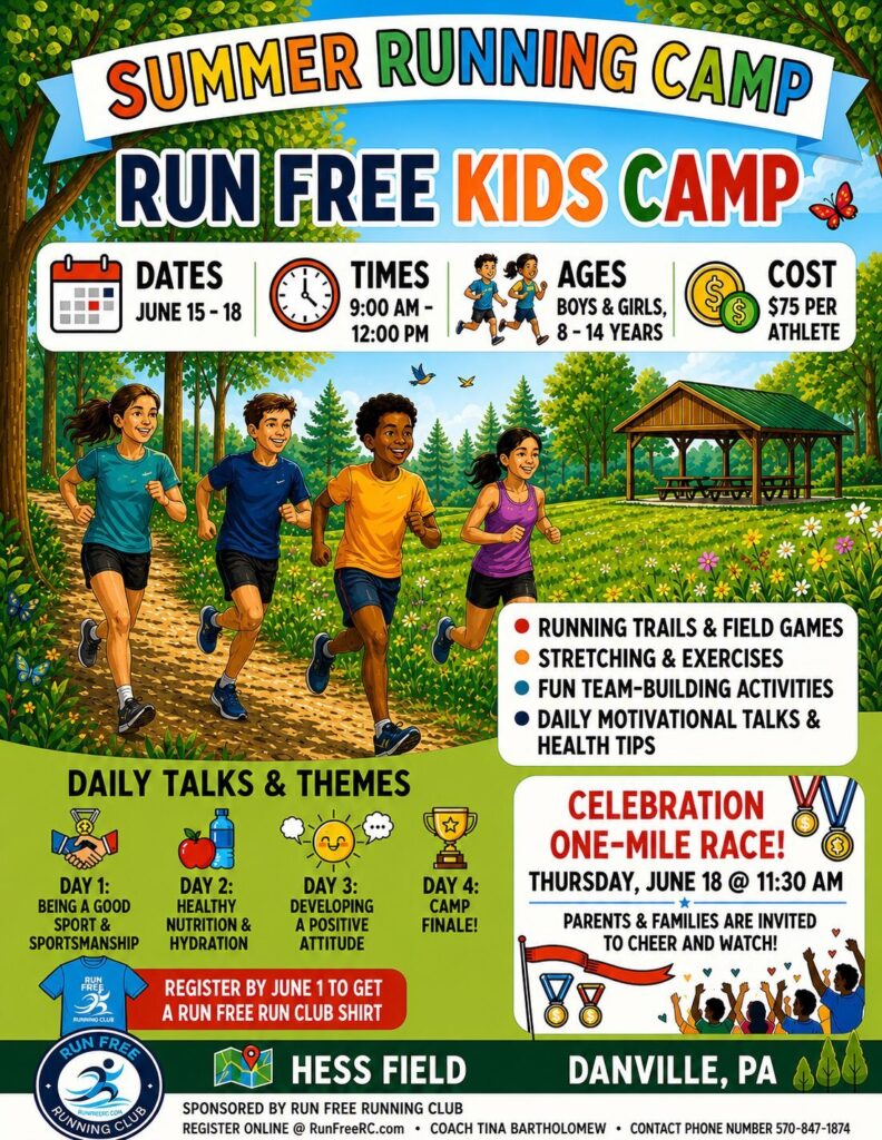 Summer Running Camp- Run Free Kids